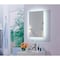 Ketcham Frosted Glass Edge Mirror LED Mirror, 24 W, 100/240 VAC - 50/60 Hz. CRI >= 85, Brushed Finish LUM-2436P - alternate 1